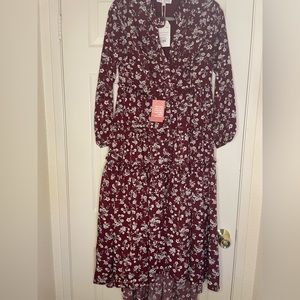 Ivy City Lisbeth dress in burgundy